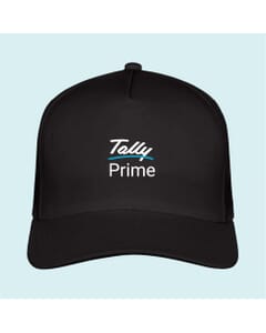 Generic Customized 5-Panel Cap-Black